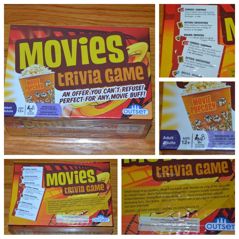 Movies Trivia game - NEW